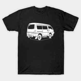 Jdm white print delica rear classic T-Shirt